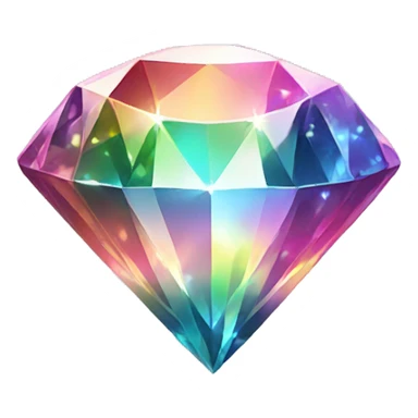 Sparkly rainbow diamond  sticker