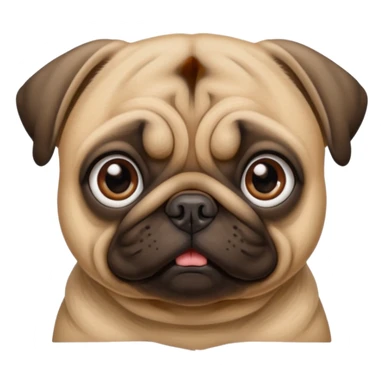 female pug sticker