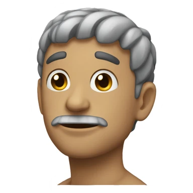 Haciendo mewing sticker