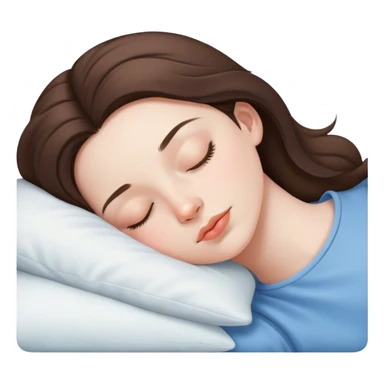 beautiful pale brunette girl sleeping sticker