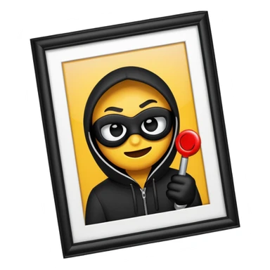 Emoji robbery sticker