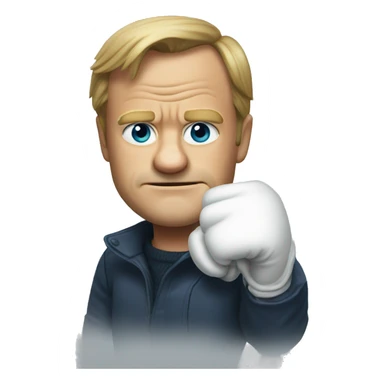 donald tusk wearing gloves sticker
