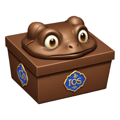 Chocolate frog box sticker