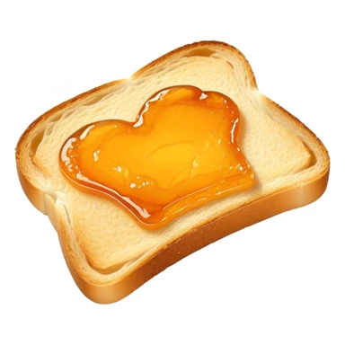 toast with orange marmalade spread sticker