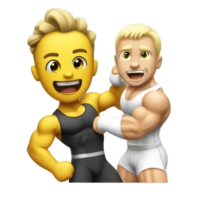 Pikach cheering a white bodybuilder in training  sticker