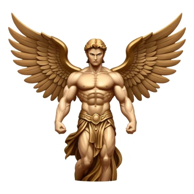 Statue of seraphime make it with 6 wings, make it more aggressive  sticker