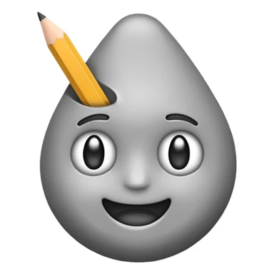 create an emoji of a sketching  sticker