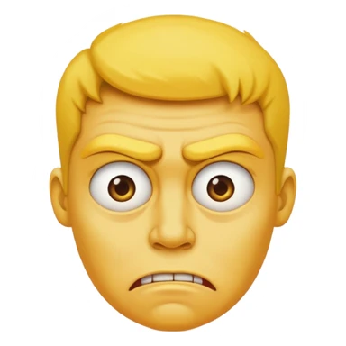 disgusted look emoji sticker