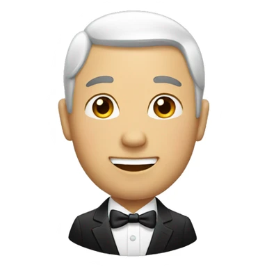 Chinese man in a tuxedo sticker