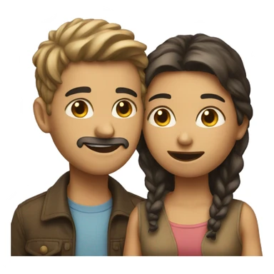 two people have a conversation  sticker