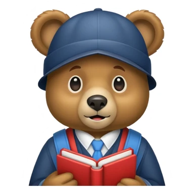 student bear sticker