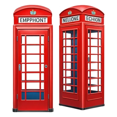 England phone booth sticker