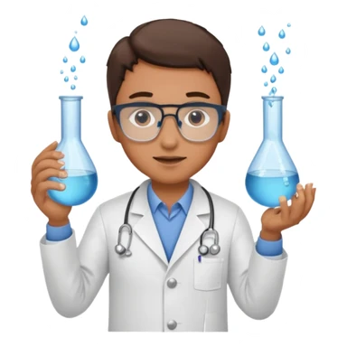 Scientist, testing water samples sticker