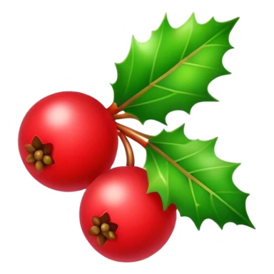Text saying Holly berry sticker