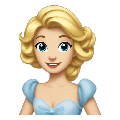 Disney bound cendrillon  sticker