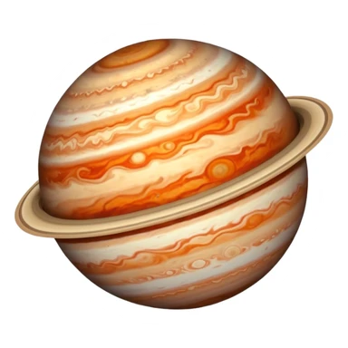 planet Jupiter with swirling clouds sticker