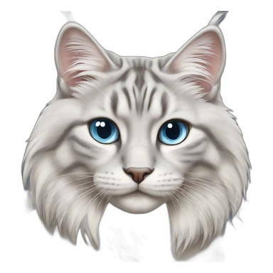 Blue lynx point female Siberian cat sticker