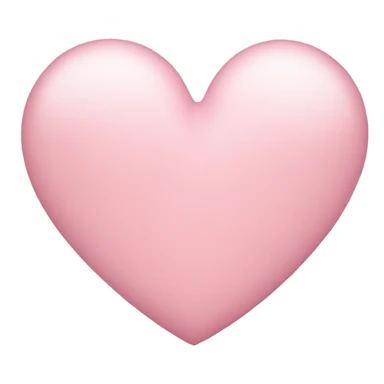 light pink heart sticker