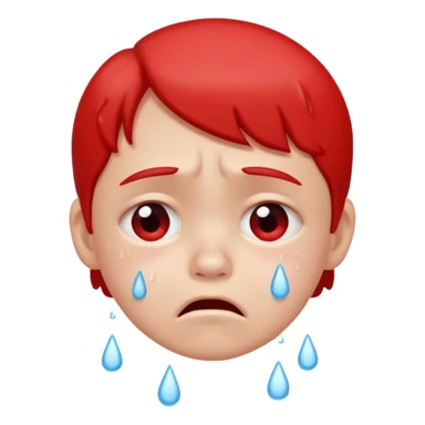 Crying kid sticker
