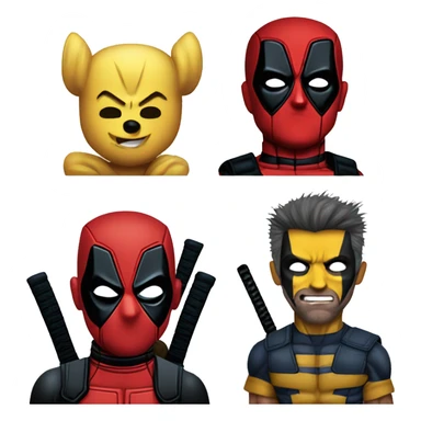 Deadpool wolverine sticker