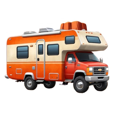 Aerodynamic Streamlined redneck styled motor home rv off-roading rock-climbing 4x4 desert Winnebago party monster truck  sticker