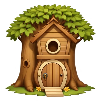 squirrel house on the tree sticker