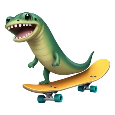 skateboarding eel sticker