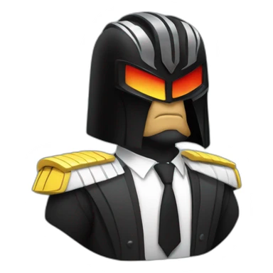 tuxedo gnu/linux judge dredd sticker