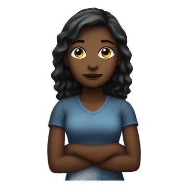 Girl at night  sticker