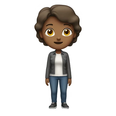 only one woman standing facing forwards without arms sticker