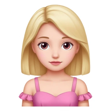 pink dress girl sticker