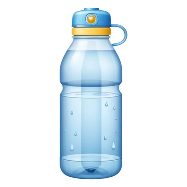Water bottle emoji bottle sticker