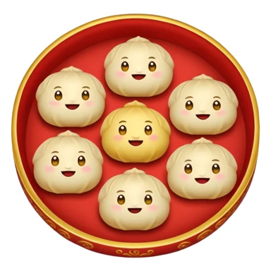 Chinese theme emoji food sticker