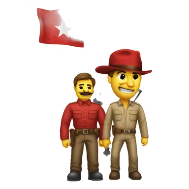 martillo y oz del socialismo sticker