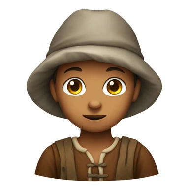 Peasant child sticker