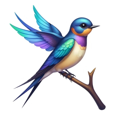 Swallow sticker