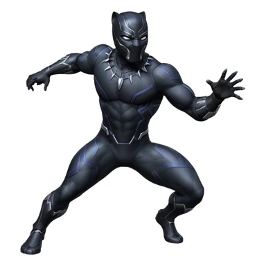 Create Black Panther is a Marvel pose sticker