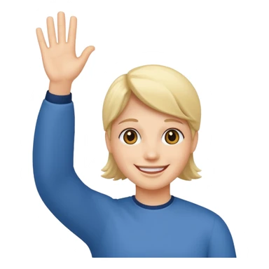 Quelqu'un qui salue sticker