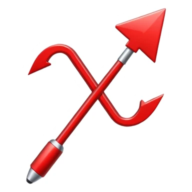 Una flecha roja  de verificación que se mueva sticker