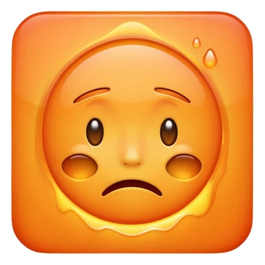 crying heat emoji sticker