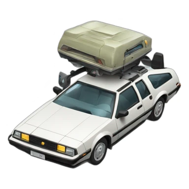 Retour vers le futur voiture  sticker