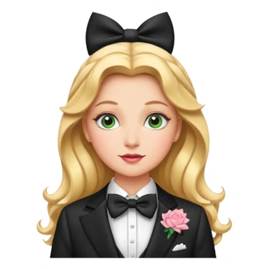 Glinda from the Wizard of Oz with suit with bow tie sticker