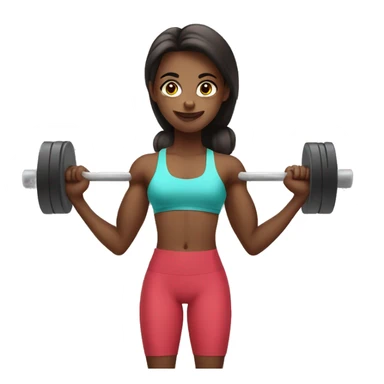 Weight Lifting clean Girl  sticker