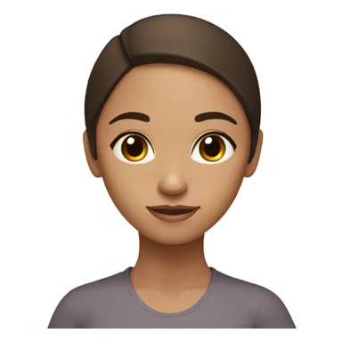 Brunette girl Brown eyes doing yoga sticker