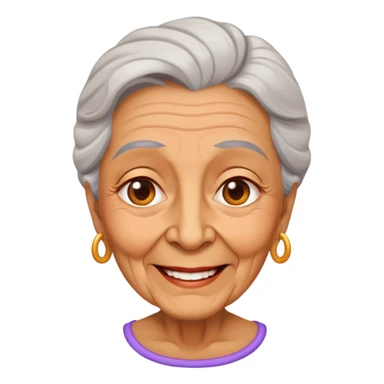 old woman with a conceited grin sticker