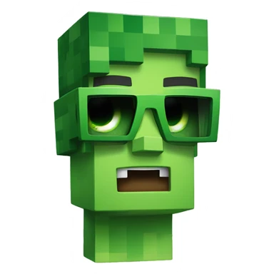 Minecraft creeper wearing sunglasses sticker