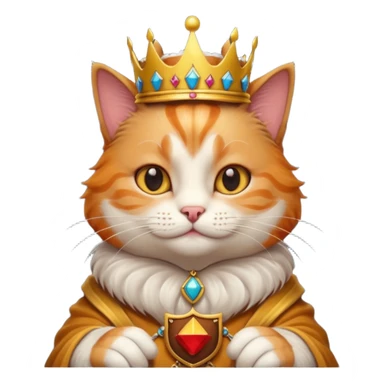 Oyun oynayan kral kedi sticker