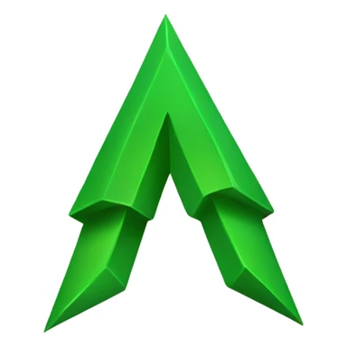 green arrow up sticker