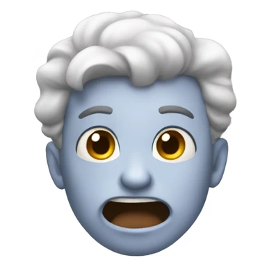 Mewing emoji sticker