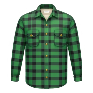 green lumberjack shirt sticker